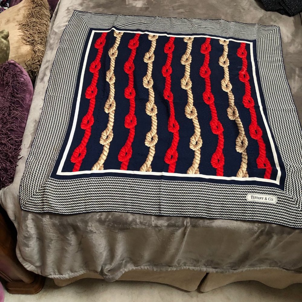 Vintage Tiffany & Co scarf (1986 rope design)